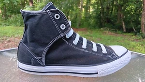 Niños Niños Niñas Converse All Star Zapatillas Altas Zapatos Negros Talla 6 Juniors - Imagen 1 de 12