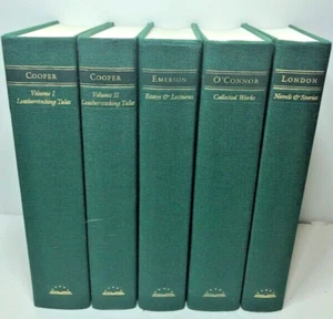 Lot of 5 Library of America two by Cooper, London, O'Conner, Emerson very good - Picture 1 of 8