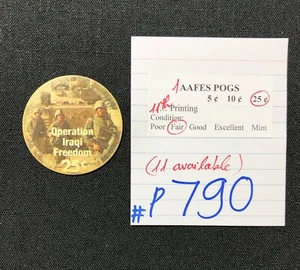 AAFES POGS, 11th Series/Printing,1 POG, 25¢ , #P790, FAIR - Picture 1 of 2