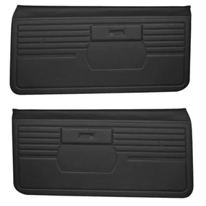 1968 Camaro Coupe - Convertible Door Panel Set - Silver Series by TMI - Black - Picture 1 of 19