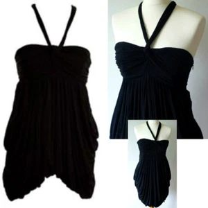B/NEU ALL SAINTS SCHWARZ GRIECHISCH Blasensaum DRAPIERTES TOP KOMPLETT AUSVERKAUFT 135 £ - Bild 1 von 9