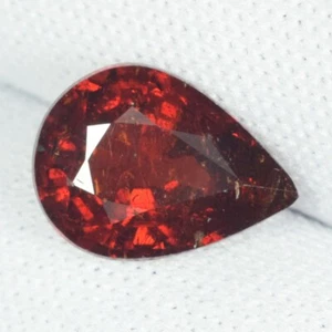 3,40 ct ROJO NARANJA BRILLANTE - GRANATE ESPESARTITA NATURAL - GEMAS DE PERA Ver Vdo SPB - Imagen 1 de 3