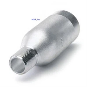 Nipplo Swage concentrico 4" x 3" maschio NPT S/80 (XH) zincato WPB SWG1131121 - Foto 1 di 5