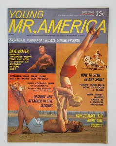 YOUNG MR AMERICA bodybuilding muscle magazine DAVE DRAPER 8-64 - Picture 1 of 3