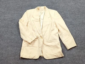 Pendleton Blazer Womens 10 Ivory Wool Vintage Jacket Single Button Preppy - Picture 1 of 14