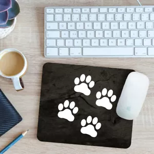 Paw Prints Mouse Mat Pad 24cm x 19cm - Picture 1 of 11