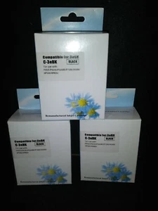 Paquete de 3 cartucho de tinta 3eBK C-eBK para Canon Pixma Pixus ip4200 ip5200R ip7500 nuevo - Imagen 1 de 1