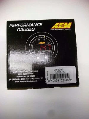 AEM X Series Oil Pressure Gauge 0-100 psi Black/Black 30-0301 - Image 1 of 2