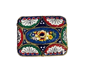 Vintage Micro Mosaik Brosche 3,5 cm - Bild 1 von 5