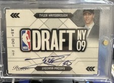 2009-10 Panini Prestige NBA Draft Tyler Hansbrough Rookie Auto On Card SSP