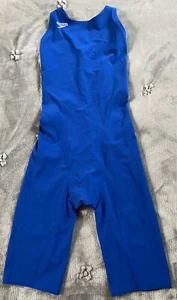 Fina Speedo Power Plus Prime Skin Kneesuit Racing Tech Suit Voyage Blue Size 22 - Picture 1 of 8