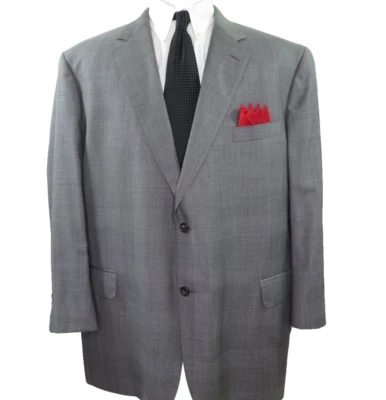 J.Press Pressidential Wool Glen Plaid Blazer Jacket Sport Coat 51 R Big Man USA - Image 1 of 4