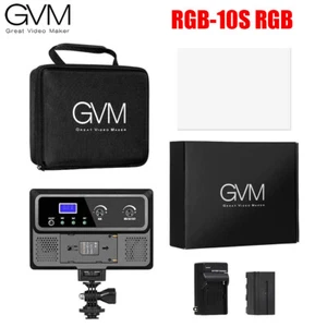 GVM RGB-10S RGB LED lumière vidéo 2000-5600K panneau de remplissage éclairage photographie - Photo 1 sur 6