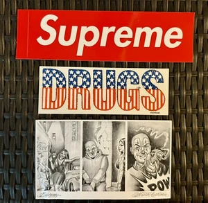 3 Pack Of Supreme Assortment Of Stickers NEW - Picture 1 of 1