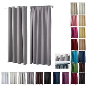 WOLTU 1/2x Vorhang blickdicht Gardinen Ösen Kräuselband Verdunklung Kälteschutz - Bild 1 von 42