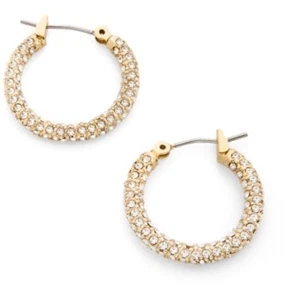Jewelmint Pave Glamour Hoops  --   New Rare Discontinued - Picture 1 of 2