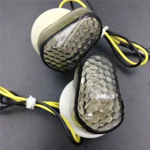 For Yamaha FZ1 2006-2014 / FZ6 Fazer 2004-2014 Smoke LED Turn Signals Light - Picture 1 of 15