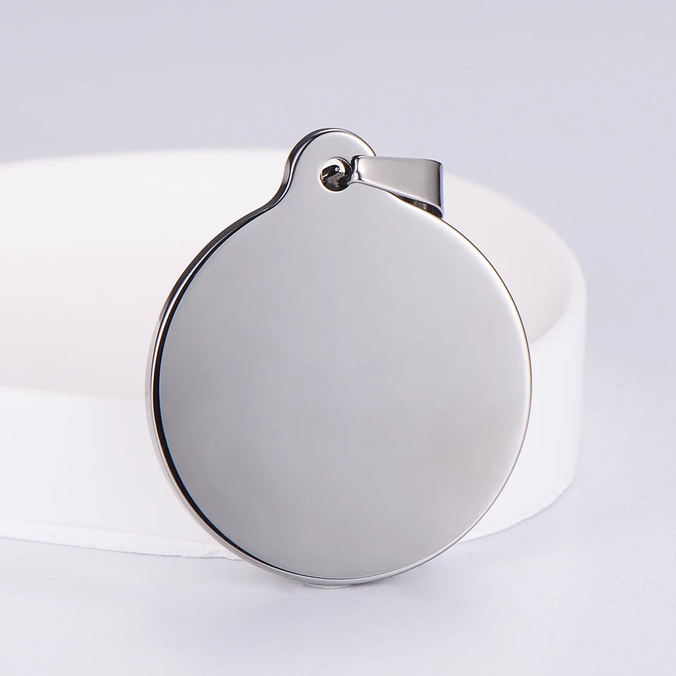 Colgante Circular de Moda para Hombres Mujeres Colgante de Astilla Simple Clásico Foto 1 de 1