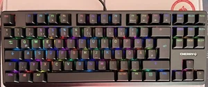 CHERRY G80-3000N RGB TKL Special Edition MX Clear - Schwarz, Deut., OVP, QWERTZ - Bild 1 von 5