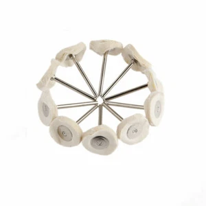 10pcs 25mm Cloth Cotton Polishing Wheel Buffing Pad For Dremel Rotary Grinder - Picture 1 of 4