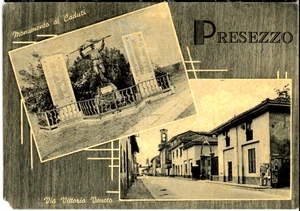 PRESEZZO (BERGAMO) VIA VITTORIO VENETO CARTOLINA USTA VIAGGIATA 1961 - Imagen 1 de 1