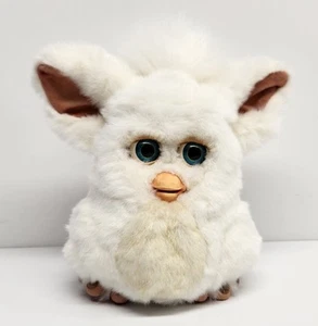 2005 Furby Marshmallow White & Cream W/ Blue Eyes Emoto-tronic, Working, Nice! - Picture 1 of 15