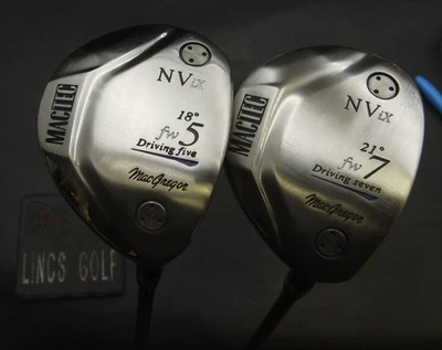 Set of 2 MacGregor Mactec NV iX 5&7 Woods Regular Graphite Shafts Mactec Grips* - Image 1 of 4