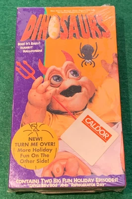 VHS Dinosaurs Holiday Fun Halloween & Christmas 1994 Sealed Disney Sinclair - Image 1 of 4