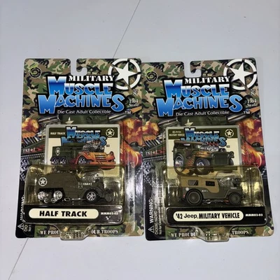 NEW Military Muscle Machines '42 Jeep & Half Track Military Vehicle 2003 SEALED - Image 1 of 3