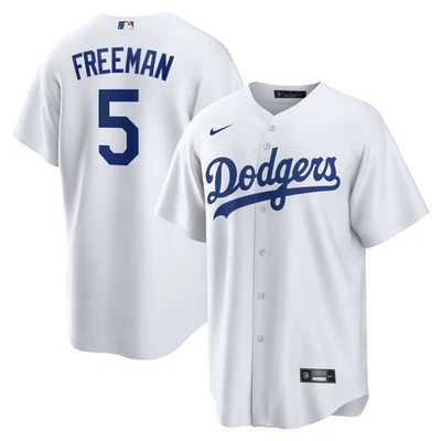 Freddie Freeman #5 Men's Los Angeles Dodgers White Flex Jersey Sizes (S-XXL) NWT - Image 1 of 4