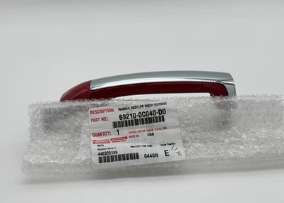 Kit de manija de puerta delantera inteligente roja y cromada Toyota Tundra 2019-2021 original OEM Foto 1 de 4