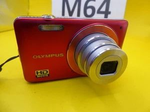 Olympus Digital Camera VG-120 14.0MP red + case + charger battery + card Tested - Picture 1 of 9