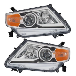 Driver and Passenger Side Headlights For Honda Odyssey 2011-2013 Halogen w Bulbs - Picture 1 of 12