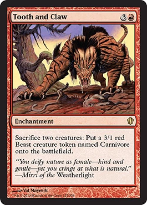 Tooth and Claw - Medium Play MTG Commander 2013 Edition - Image 1 of 1