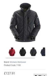 Snickers 1100 Allroundwork 37 5 Insulated Jacket  - Picture 1 of 3
