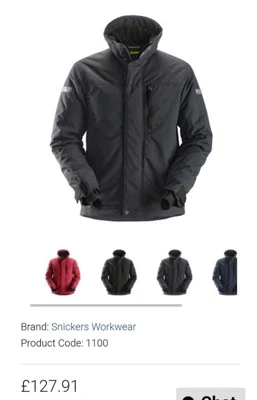 Snickers 1100 Allroundwork 37 5 Insulated Jacket  - Image 1 of 3