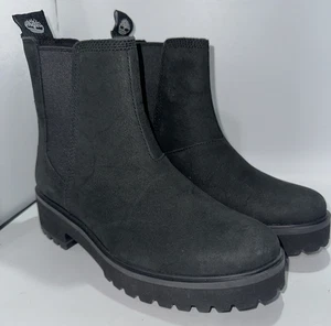 Timberland Leather Carnaby Cool Chelsea Boots Black Size - 6 M Size - Picture 1 of 7