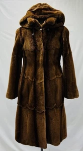 BERGDORF GOODMAN BARBARA G Exclusive Beautiful Ladies Fur Coat SZ 10 - Picture 1 of 8