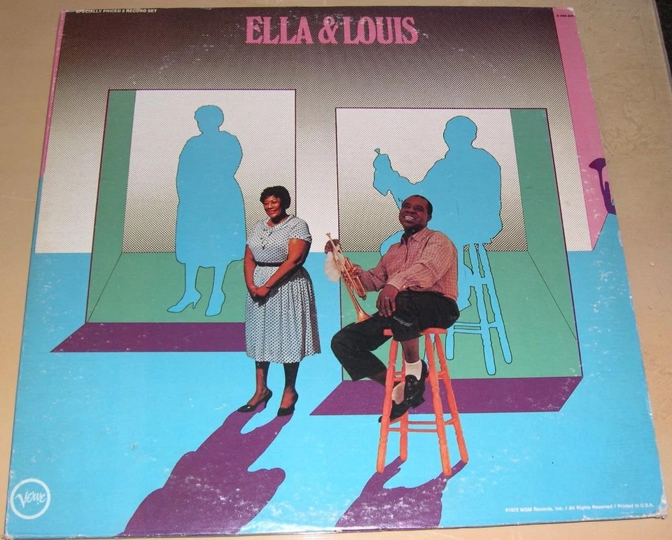 ELLA FITZGERALD, LOUIS ARMSTRONG - Ella & Louis (2LP, 1972) VG+ - Image 1 of 1