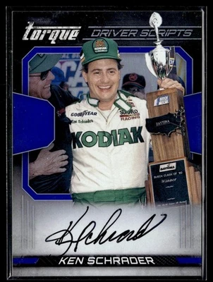 2017 Panini Torque Racing Driver Scripts DS-KS Ken Schrader /75 Autograph Auto - Image 1 of 2