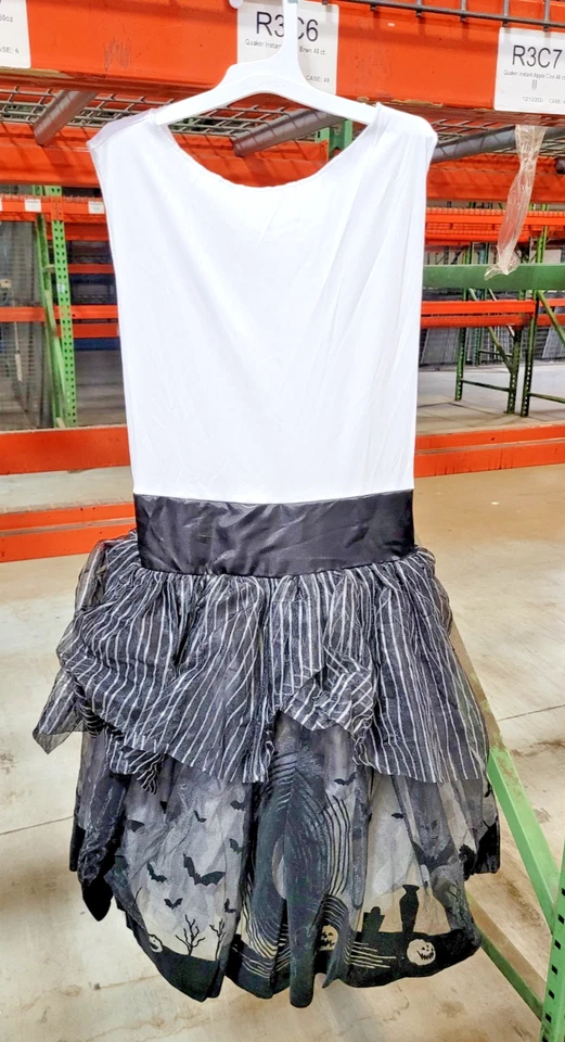 Jack Skellington Costume Dress Nightmare Before Christmas Size M (8-10) NEW - Image 1 of 1