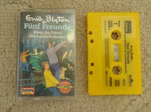GERMAN - The Famous Five mystery of the boarding school Cassette Audio Tape Book - Picture 1 of 3
