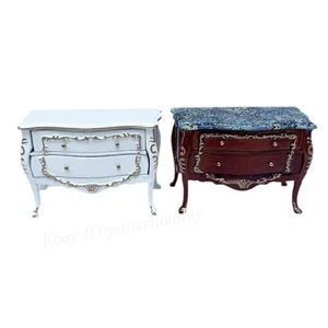1:12 Dollhouse Miniature Model Boutique European-Style Gilded Sideboard Drawers - Picture 1 of 11