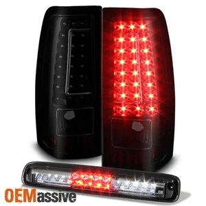 Luces traseras LED ahumadas negras Silverado 99-06 Sierra 1999-2002 + tercera lámpara de freno - Imagen 1 de 10