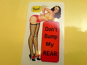 DON'T BUMP MY REAR Van Car Bumper Sticker Decal 1 off 100mm - Picture 1 of 1