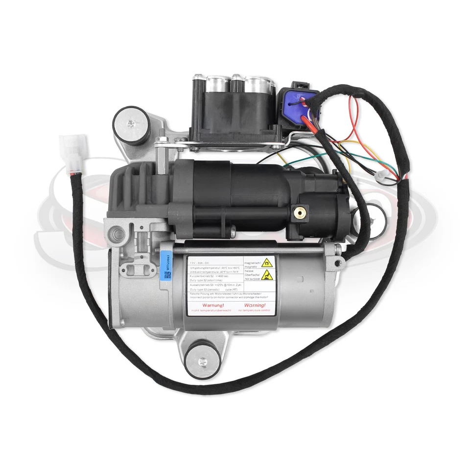 2002-2005 BMW 745Li Rear Air Leveling Suspension Compressor Pump w/ Valve Block - Image 1 of 4