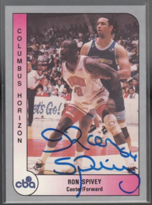 RON SPIVEY 1991-92 ProCards CBA #144 Columbus Horizon Signed Autographed - Image 1 of 2