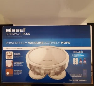 BISSELL SpinWave Plus Robotic Mop and Vacuum - White - Brand New - Picture 1 of 7