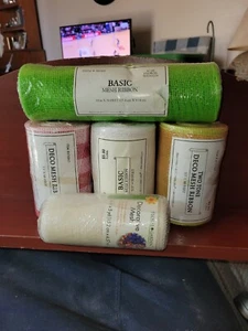 Poly Deco Mesh Ribbon: 5 Rolls - Picture 1 of 1