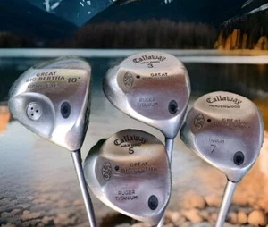 Callaway Great Big Bertha Ti 4pc Wood Set Driver 3 5 7 woods Regular Graphite RH - Picture 1 of 10